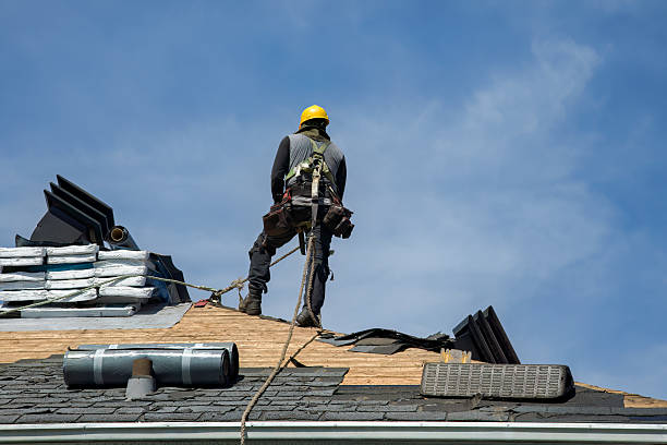 Professional Roofing technician working in Oxford, NY